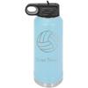 Volleyball Personalized Custom Engraved Double Wall Vacuum Hot/Cold Drinks Insulated Stainless 40-Ounce Steel Boys/Girls Sports Team Water Bottle with Flip Top Lid, Straw view 1