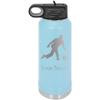 Bowling Team Bowler Personalized Custom Engraved Double Wall Vacuum Hot/Cold Drinks Insulated Stainless 40-Ounce Steel Boys/Girls Sports Team Water Bottle with Flip Top Lid, Straw view 1