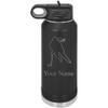 Girl Hockey Player High School Personalized Custom Outline Engraved Double Wall Vacuum Hot/Cold Drinks Insulated Stainless 40-Ounce Steel Boys/Girls Sports Team Water Bottle with Flip Top Lid, Straw view 1