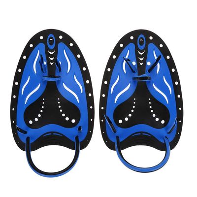 Bnineteenteam 1 Pair Swimming Hand Fins,Comfort Paddles Webbed Gloves Swimming Training Aid for Men Women Children (M-Blue)