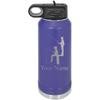 Fishing with Grandson Personalized Custom Engraved Double Wall Vacuum Hot/Cold Drinks Insulated Stainless 32-Ounce Steel Boys/Girls Sports Team Water Bottle with Flip Top Lid, Straw view 1