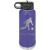 Bowling Team Bowler Personalized Custom Engraved Double Wall Vacuum Hot/Cold Drinks Insulated Stainless 40-Ounce Steel Boys/Girls Sports Team Water Bottle with Flip Top Lid, Straw view 1