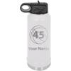 Add Name/Jersey Number BasketballPersonalized Custom Engraved Double Wall Vacuum Hot/Cold Drinks Insulated Stainless 40-Ounce Steel Boys/Girls Sports Team Water Bottle with Flip Top Lid, Straw view 1