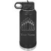 Bowling Team Bowler Personalized Custom Engraved Double Wall Vacuum Hot/Cold Drinks Insulated Stainless 32-Ounce Steel Boys/Girls Sports Team Water Bottle with Flip Top Lid, Straw view 1