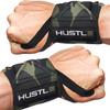 Hustle Athletics Wrist Wraps for Weightlifting - 18" & 12" Premium Wrist Support Weight Lifting Wraps to Lift Heavier & Train Harder - Heavy Duty Powerlifting & Bench Press Gym Straps for Men & Women
