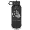 CustomGiftsNow Soccer Team Player Personalized Custom Engraved Double Wall Vacuum Hot/Cold Drinks Insulated Stainless 40-Ounce Steel Boys/Girls Sports Team Water Bottle with Flip Top Lid, Straw view 1