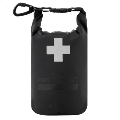 Breakwater Supply Waterproof Survival First Aid Kit, 101 Piece AFAK Emergency Supplies in Dry Bag, IFAK Trauma Kit Bug Out Bag for Camping, Hiking, Backpacking, Preppers with Splint (Stealth Black)