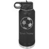 CustomGiftsNow Soccer Personalized Custom Engraved Double Wall Vacuum Hot/Cold Drinks Insulated Stainless 32-Ounce Steel Boys/Girls Sports Team Water Bottle with Flip Top Lid, Straw view 1
