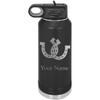 Double Horseshoes Horse Personalized Custom Engraved Double Wall Vacuum Hot/Cold Drinks Insulated Stainless 32-Ounce Steel Boys/Girls Sports Team Water Bottle with Flip Top Lid, Straw view 1