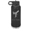 CustomGiftsNow Karate Taekwondo Personalized Custom Engraved Double Wall Vacuum Hot/Cold Drinks Insulated Stainless 20-Ounce Steel Boys/Girls Sports Team Water Bottle with Flip Top Lid, Straw view 1