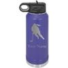 Girl Hockey Player High School Personalized Custom Engraved Double Wall Vacuum Hot/Cold Drinks Insulated Stainless 40-Ounce Steel Boys/Girls Sports Team Water Bottle with Flip Top Lid, Straw view 1