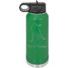 Girl Hockey Player High School Personalized Custom Outline Engraved Double Wall Vacuum Hot/Cold Drinks Insulated Stainless 40-Ounce Steel Boys/Girls Sports Team Water Bottle with Flip Top Lid, Straw view 1