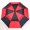MRTLLOA Extra Large Red/Black Golf Umbrella, 54/62/68/72 Inch Automatic Open, Oversize Double Canopy Vented Windproof Waterproof Sports Umbrellas for Rain(72 Inch Red/Black) view 1