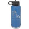 Hunter Jumper English Style Horse Personalized Custom Engraved Double Wall Vacuum Hot/Cold Drinks Insulated Stainless 40-Ounce Steel Boys/Girls Sports Team Water Bottle with Flip Top Lid, Straw view 1