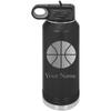 Add Name Basketball Personalized Custom Engraved Double Wall Vacuum Hot/Cold Drinks Insulated Stainless 40-Ounce Steel Boys/Girls Sports Team Water Bottle with Flip Top Lid, Straw view 1