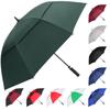 MRTLLOA Extra Large Green Golf Umbrella, 54/62/68/72 Inch Automatic Open, Oversize Double Canopy Vented Windproof Waterproof Sports Umbrellas for Rain(62 Inch Green) view 1