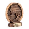 Same Day Awards High Relief Billiards Trophy with Laurel Wreath Design - Custom Engraved Award for Pool Players Leagues Tournaments Champions MVPs Personalized Recognition view 3