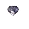 1 Pcs Chevron Amethyst Heart Stone: LARGE 1.75" (Banded Amethyst, Palm Stone) view 1