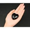 1 Pcs Black Obsidian Heart: LARGE 1.75" (Palm, Crystal Heart, Puffed Stone Heart) view 4