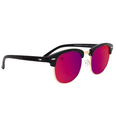 Black Shades Eddies Sunglasses (matte black, red)