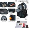 BOVIP 40L Hiking Backpack Waterproof Lightweight Daypack Travel Sports Camping Backpack for Men Women Blue view 3