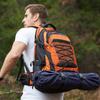 BOVIP 40L Hiking Backpack Waterproof Lightweight Daypack Travel Sports Camping Backpack for Men Women Orange view 2