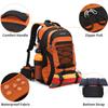 BOVIP 40L Hiking Backpack Waterproof Lightweight Daypack Travel Sports Camping Backpack for Men Women Orange view 4