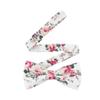 Eeleva Elegant Adjustable Pre-tied bow ties for Men Boys, Floral Print Bowtie, Great Weddings, Groom, Groomsmen (30Light Green), 4.7inch view 2