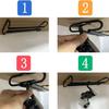 AUXPhome Metal Fishing Reel Display Rack, Fishing Reel Ceiling Mount Storage Rack Spinning Reel Organizer Holder for Garage, Cabin and Basement, Holds 3 Fishing ReelNo Spinning Fishing Reel view 4