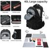 BOVIP 40L Hiking Backpack Waterproof Lightweight Daypack Travel Sports Camping Backpack for Men Women Black view 3