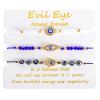 BONITTER Evil Eye Bracelets Best Friend Bracelets Matching Couple Bracelet for Bff Friendship Relationship Boyfriend Girlfriend Valentines Gift view 1
