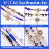BONITTER Evil Eye Bracelets Best Friend Bracelets Matching Couple Bracelet for Bff Friendship Relationship Boyfriend Girlfriend Valentines Gift view 2