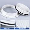 Boat Hatch Cover ABS 4 inch White Non Slip Inspection Hatch w/Detachable Cover view 4