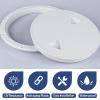 8 inch Boat Hatch Cover Deck Plate Hatch,White 8 inch Non Slip Inspection Hatch w/Detachable Cover view 2