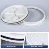 8 inch Boat Hatch Cover Deck Plate Hatch,White 8 inch Non Slip Inspection Hatch w/Detachable Cover view 3