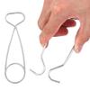 GOWENIC Fish Mouth Spreader, 2Pcs Stainless Steel Fish Mouth Jaw Spreaders, Fishing Equipment Bottle Hanger Hook, for Outdoor Camping, Survival Hanging Pot, Cooker view 1