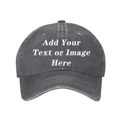 Custom Baseball Hats Personalized Cowboy Cap Text Photo Adjustable,Deep Heather