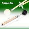 TOBWOLF Chalk Holder for Billiards, 2 in 1 Pool Cue Chalk Holder, Portable Wooden Pool Snooker Chalk Holder, Billiard Cue Tip Pricker, Non-Slip Billiard Cue Tip Tool Pool Table Accessory view 2