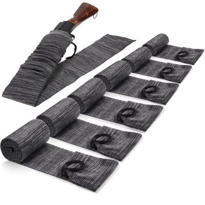 Sumind 6 Pcs Silicone Gun Sock Anti Rust, 55 Inch, Dark Gray