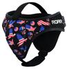 ROAR-INT Wrestling Headgear Men BJJ Ear Guard Protection MMA Grappling Cauliflower Helmet (American-Flag, One-Size) view 3
