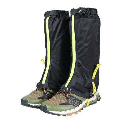 BXXZYF Leg Gaiters Waterproof and Adjustable Walking Snow Gaiters with TPU Foot Straps, Snake Bite Protective Cover Mountaineering Skiing Desert Jungle Camping (Color : A, Size : One Size)
