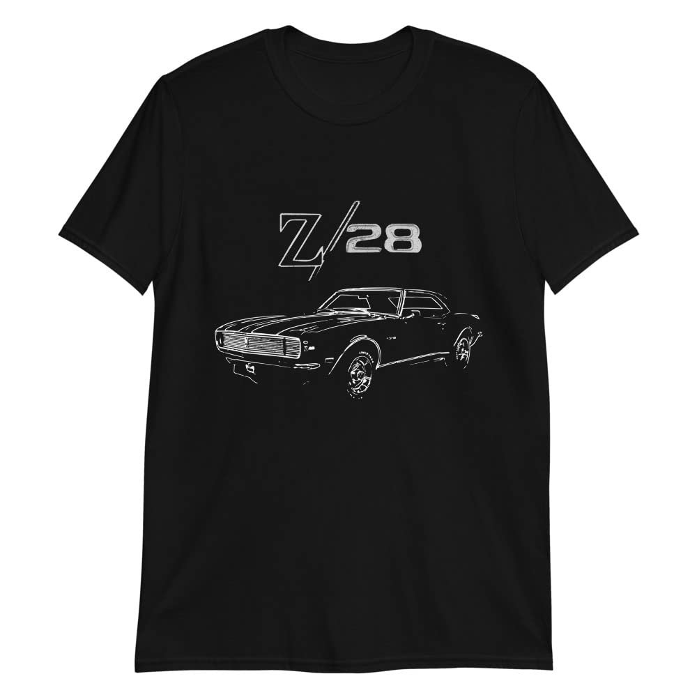 1967 Chevy Camaro Antique Classic Muscle Car Owner Short-Sleeve T-Shirt Black