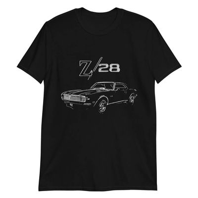 1967 Chevy Camaro Antique Classic Muscle Car Owner Short-Sleeve T-Shirt Black