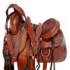 Brown Leather Western Horse Custom Made Roping Saddle Roper Trail TACK 15 16 17 18 (15) view 1