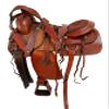 Brown Leather Western Horse Custom Made Roping Saddle Roper Trail TACK 15 16 17 18 (15) view 2