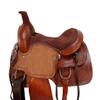 Brown Leather Western Horse Custom Made Roping Saddle Roper Trail TACK 15 16 17 18 (15) view 3