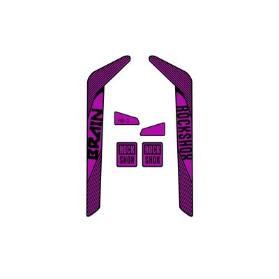 Rock Shox RS-1 Lines Fork Bike Compatible Stickers 29''