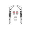 Rock Shox rs-1 White 1 Fork Bike Compatible Stickers 29'' view 1