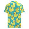 BAIKUTOUAN Yellow Rubber Duck and Bubbles Men's Short Sleeve Shirt Casual Loose Button Down Shirts for Work Beach Vacation XL view 3