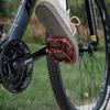 Road/Mountain Bike Pedals - 3 Bearings Bicycle Pedals - 9/16 CNC Machined Flat Pedals with Removable Anti-Skid Nails view 2